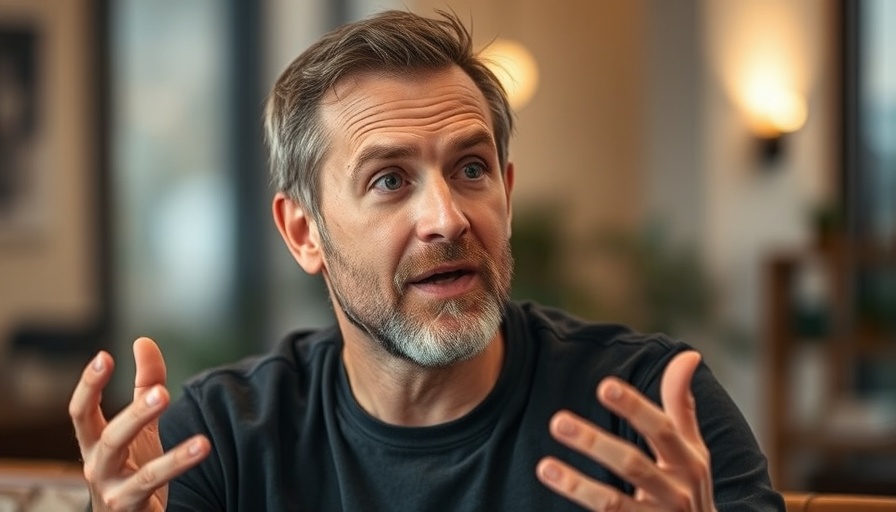 Casual man discussing Right Column placement in Meta Ads indoors.