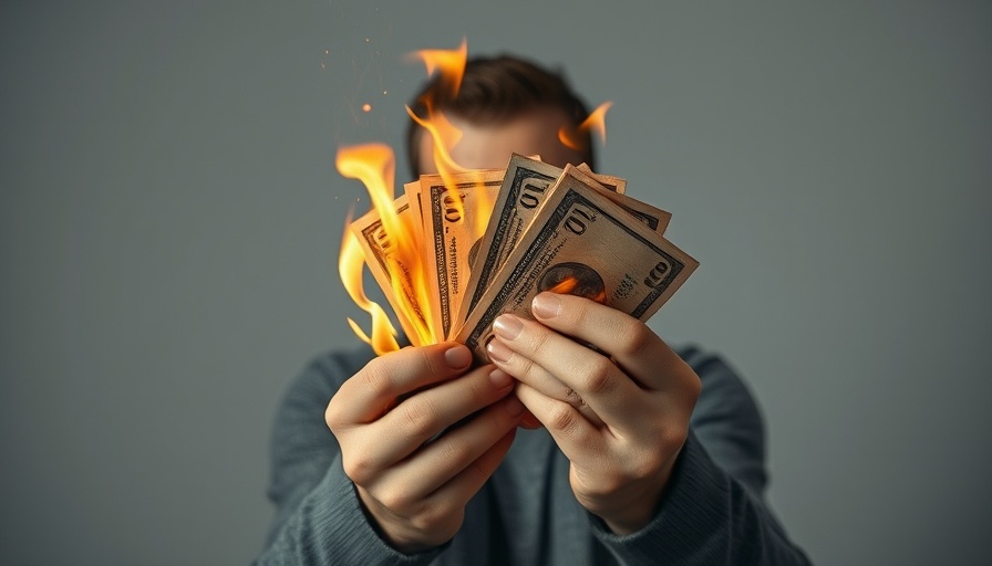 Burning cash illustrating 'The Myth of Cash Flow' concept.