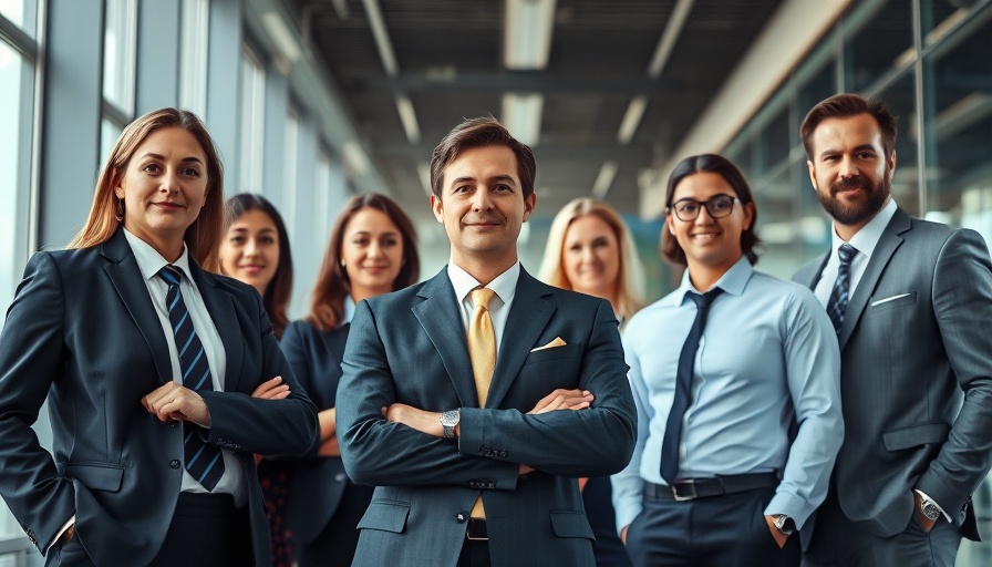 Professional CEOs of social media marketing agencies in Brussels standing confidently.