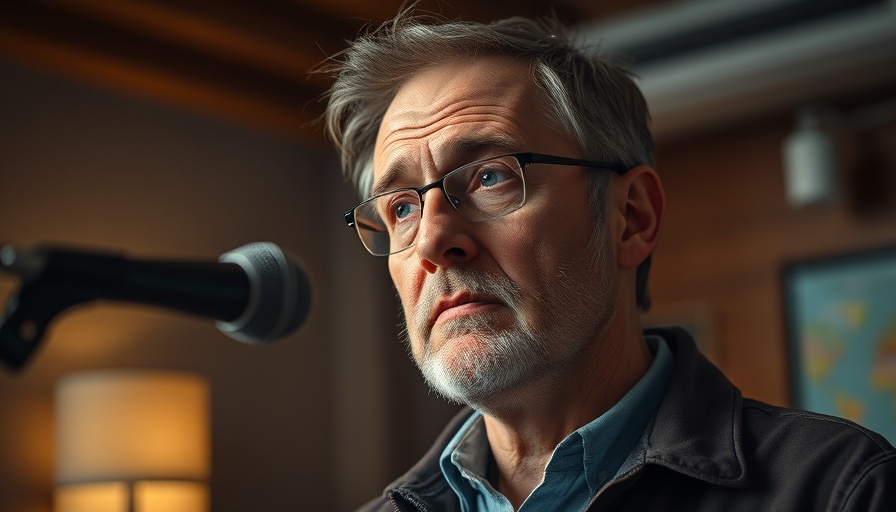Middle-aged man questioning restrict ad targeting by age
