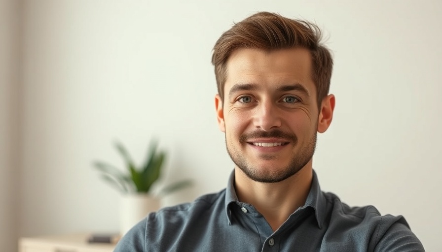 Casual man discussing scaling Facebook Ads with a confident expression.