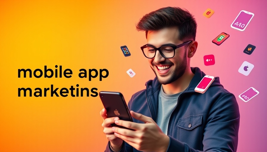 Young man exploring best social media marketing strategies for mobile apps.
