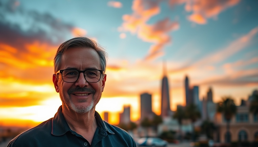 Zane Burnett Digital Strategy expert against vivid sunset skyline.