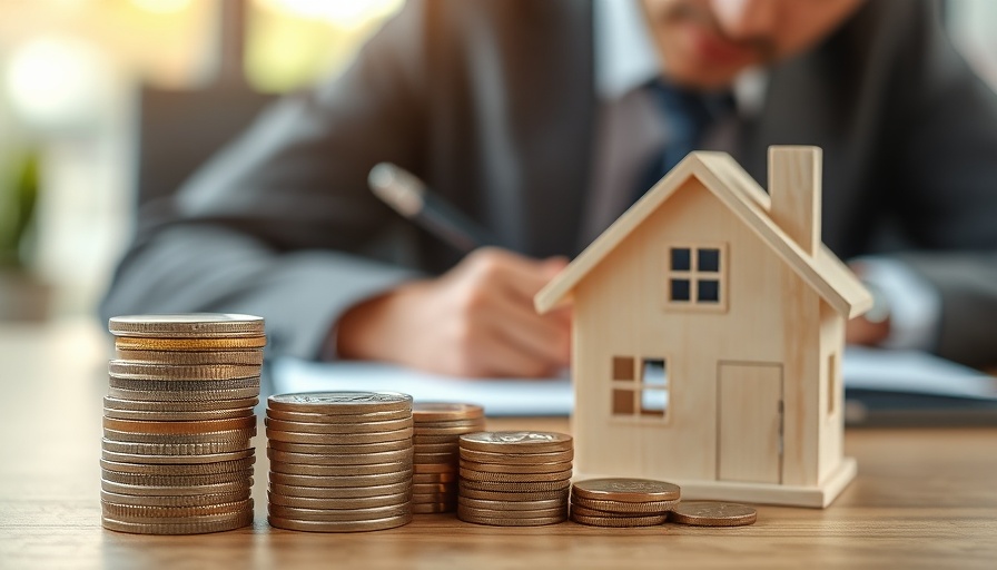 Stacked coins and house model represent best hard money lenders concept.