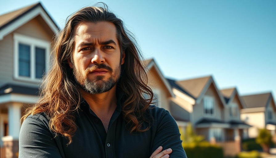 Invest in Real Estate with an Average Salary: confident man in front of house.