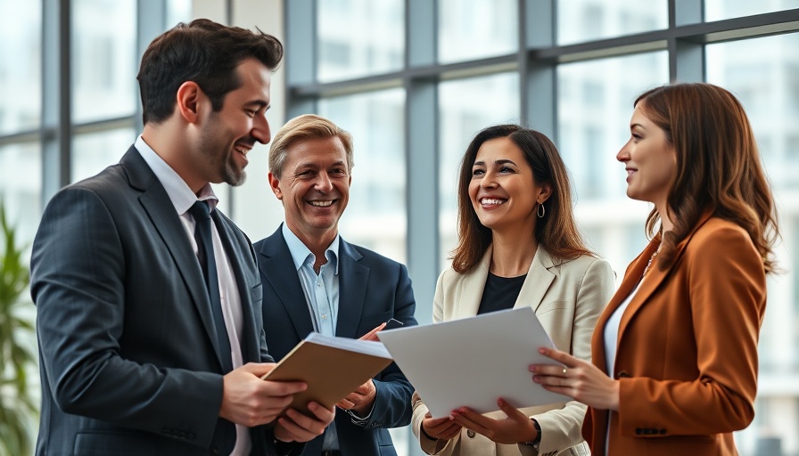 Agency growth starts with existing clients: coworkers discussing strategy.