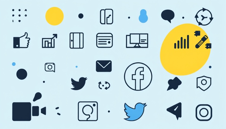 Social media engagement patterns 2025 infographic with icons on a blue background.
