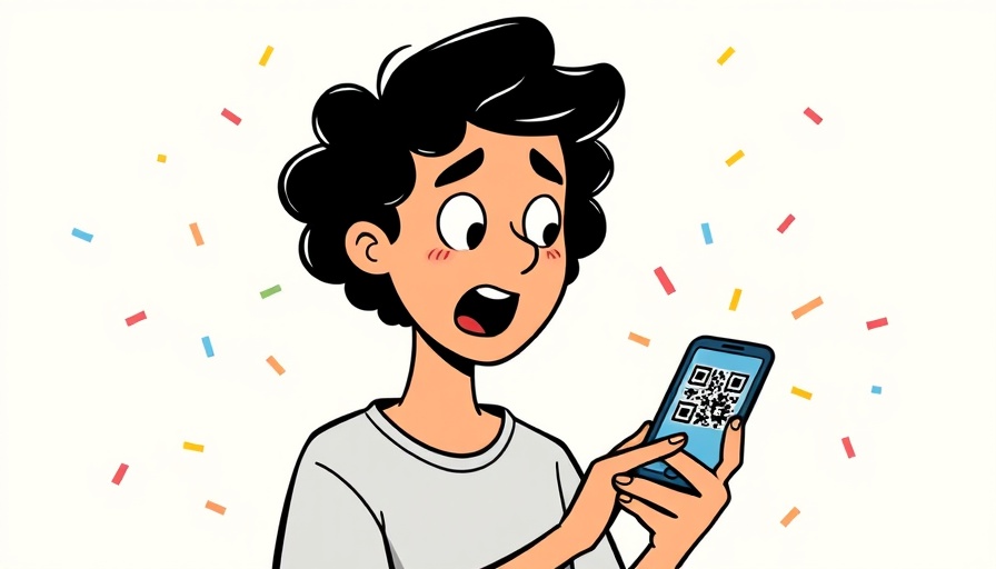 Illustration of QR code scanning on smartphone representing best QR code generators 2025.