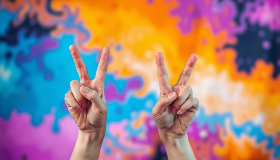 Abstract art depicting the Law of Three in Real Estate with vibrant colors.