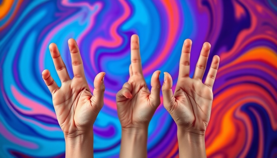 Vibrant abstract hands depicting Law of Three in Real Estate Marketing.