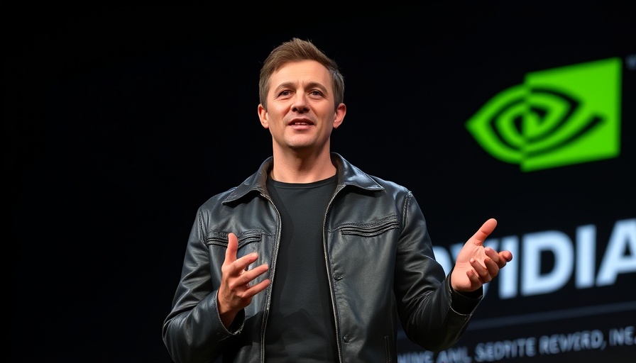 Nvidia AI startup investments presentation with tech figure.