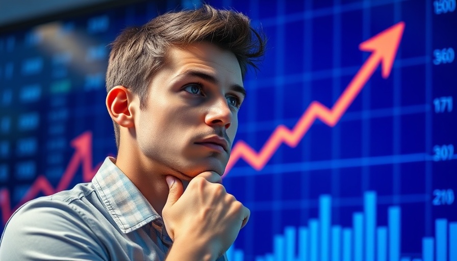 March 2025 housing market update visual with pondering man and financial trends.