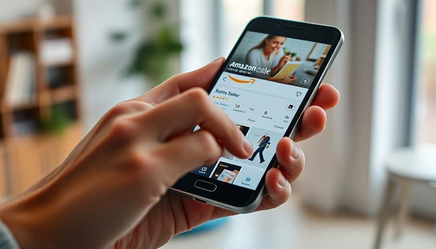 Amazon Seller app on phone, best products to sell on Amazon in 2025.