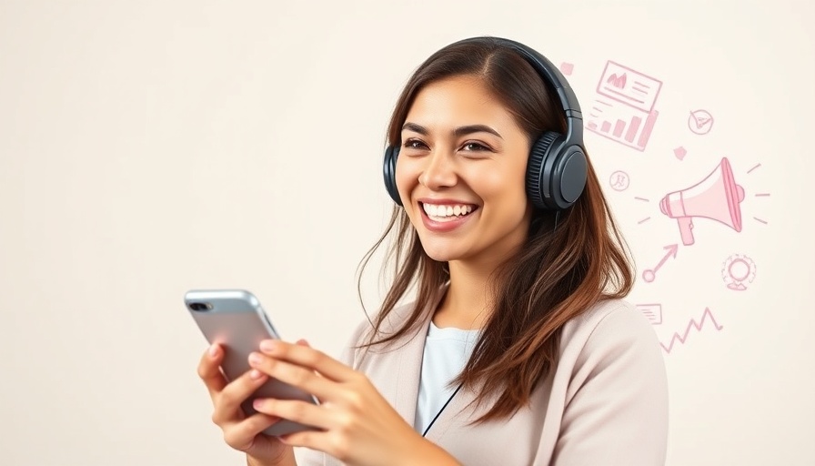 Woman measuring influencer campaigns effectively, smiling with smartphone.