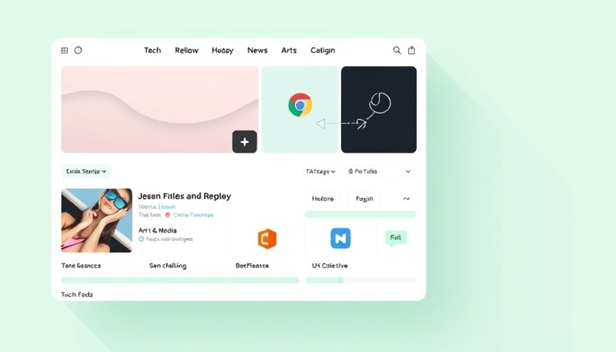 Modern UI for content discovery for influencers showcasing feeds.
