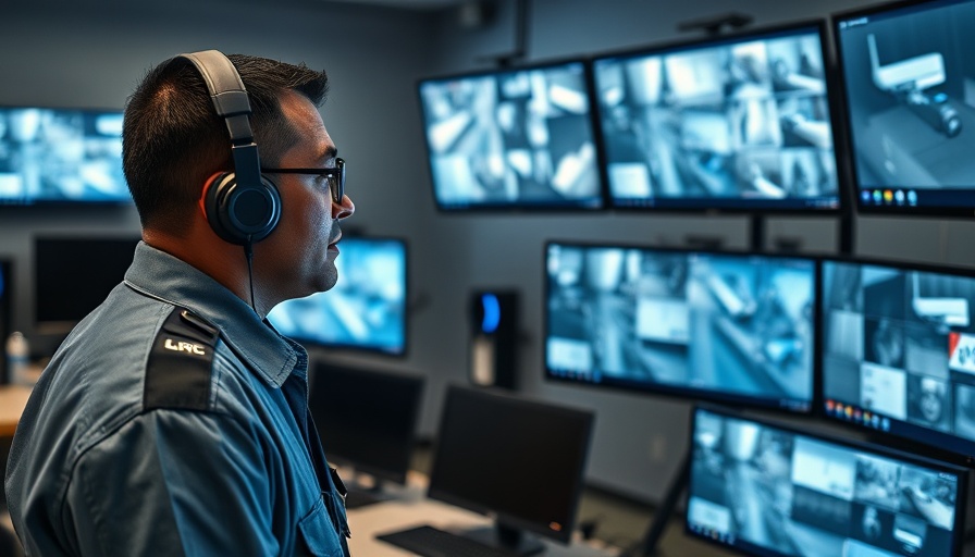 Security officer monitors CCTV for the best business security systems 2025.