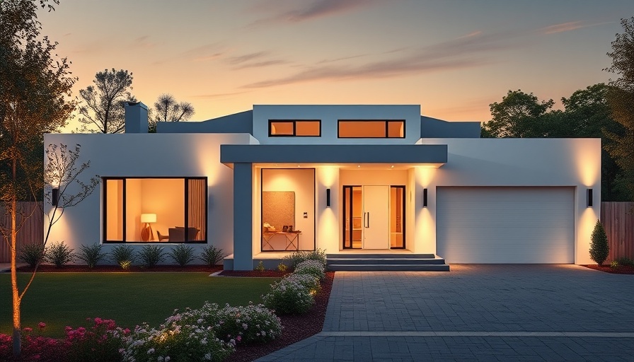 Modern house showcasing potential for co-buying real estate.