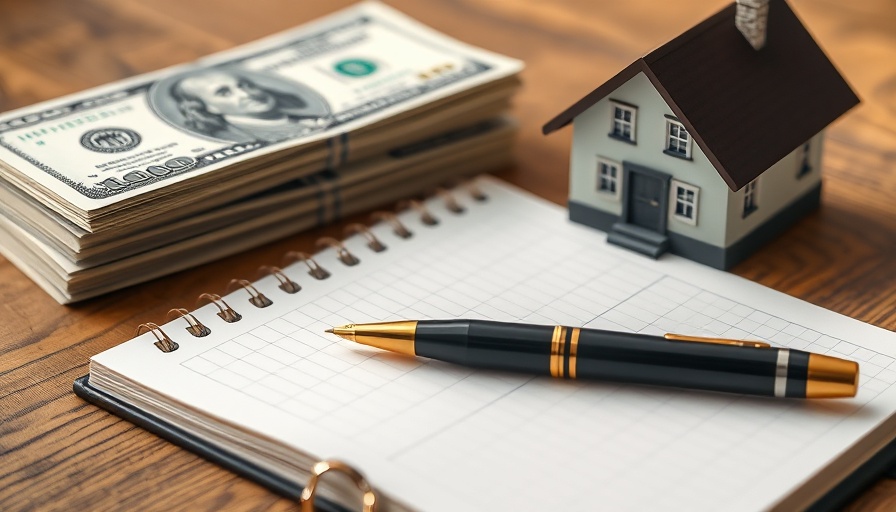 Stacks of money and a model house symbolizing a Home Equity Line of Credit.