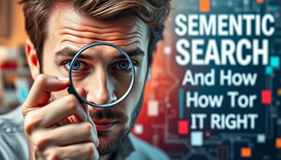Man exploring semantic search strategies with focus and curiosity.