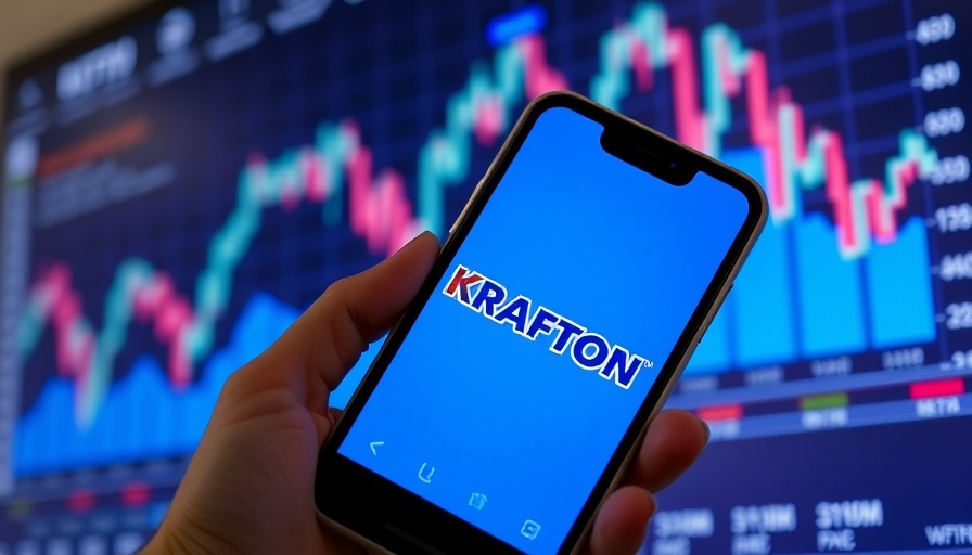 Krafton acquires controlling stake in Nautilus Mobile displayed on phone screen.