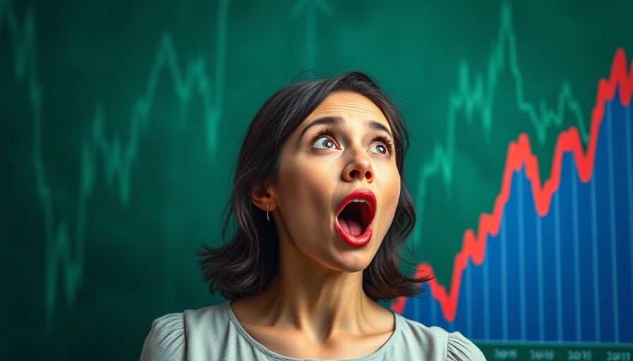 Surprised reaction to stock market crash.