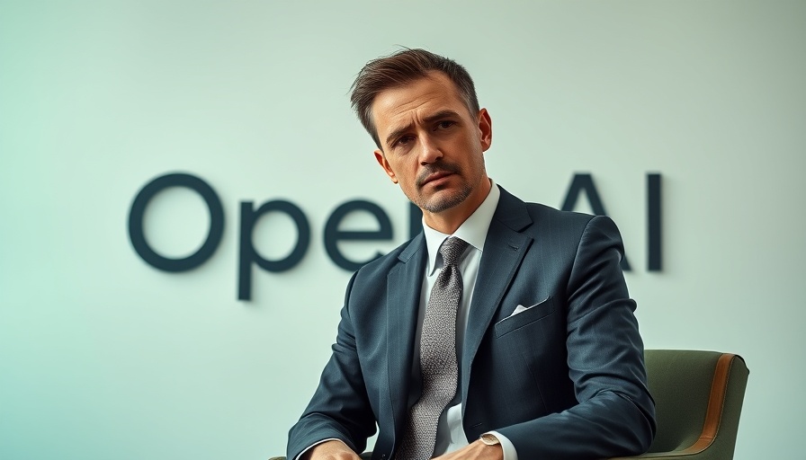 Sam Altman firing drama: thoughtful man seated by OpenAI logo
