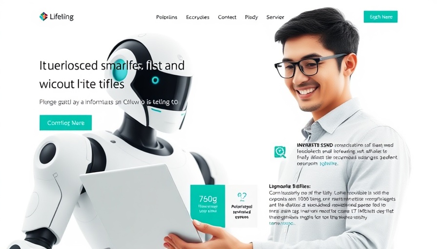 Using ChatGPT for link building: A professional man with laptop and a robot.