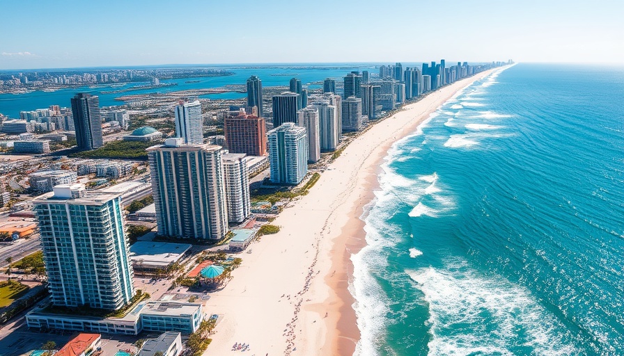Aerial view of Miami's beachfront cityscape reflecting 2025 insurer trends.