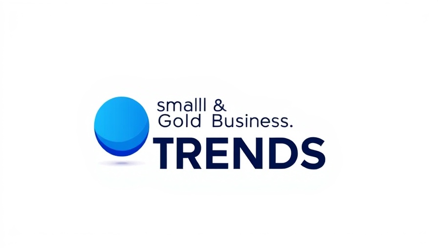 Modern logo for Small Business TRENDS with blue circle
