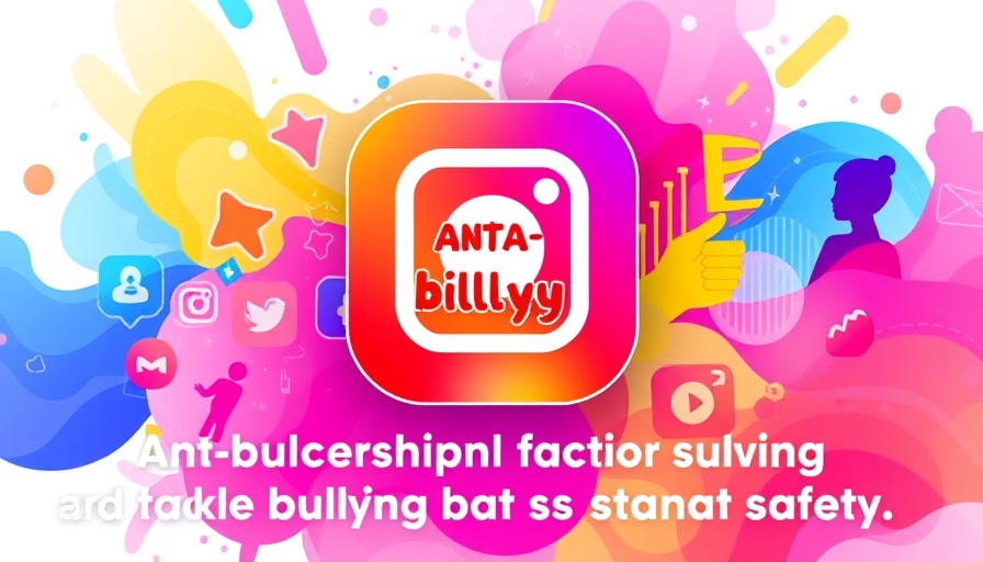 Instagram teams up with schools to tackle bullying, digital illustration