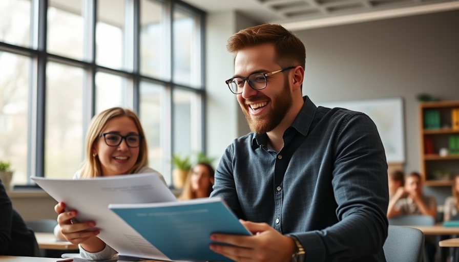 Start a Tutoring Business 2025: Tutor assisting student in a classroom setting.
