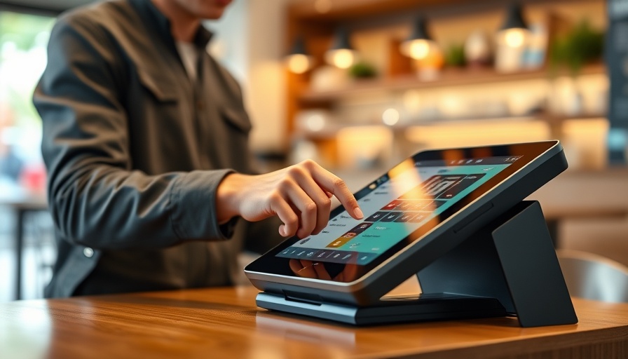 Modern POS tablet system in action for small businesses.