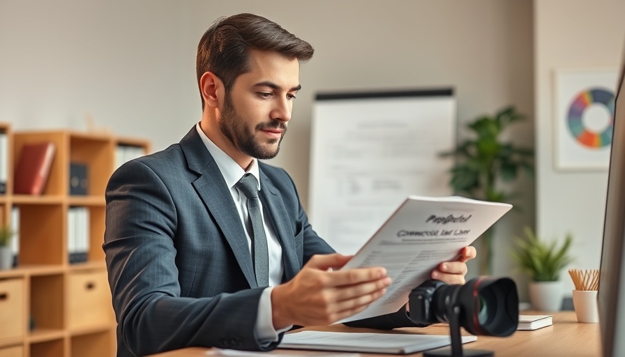 Businessman reviewing commercial loan application in office, best commercial real estate loans 2025