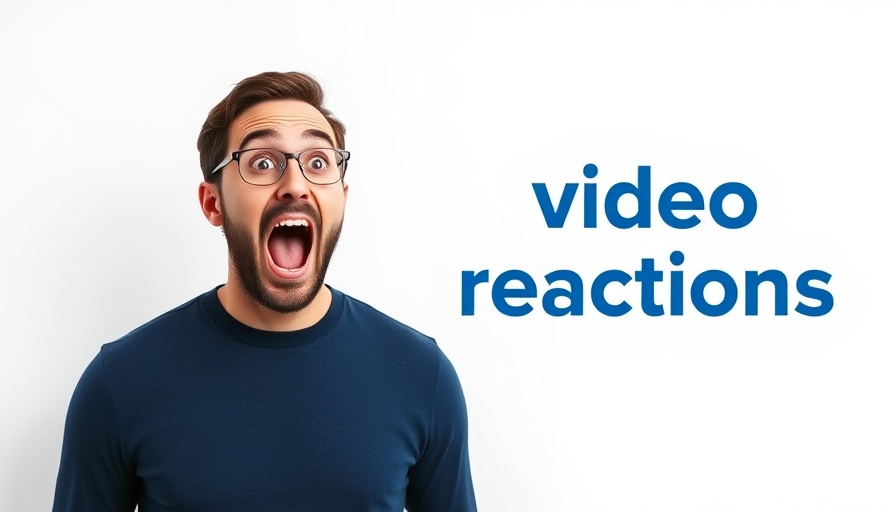 Surprised man reacts to X new video reactions feature.