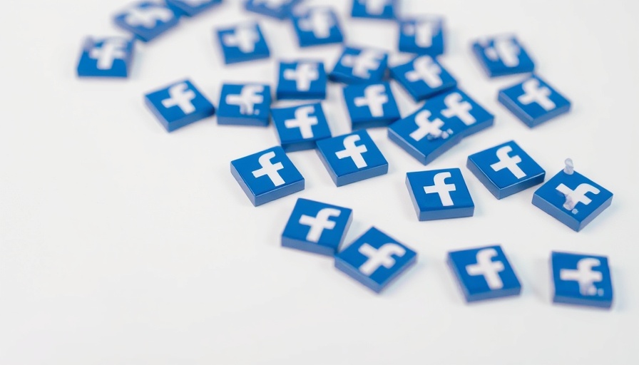 Facebook Algorithm 2025 concept with icon buttons on white.
