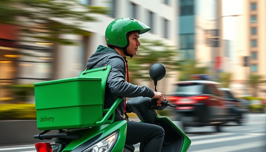 Meal kit social media campaign featuring delivery rider.