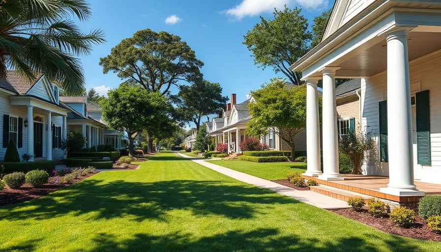 Charming suburban neighborhood symbolizing tax-free real estate investments.