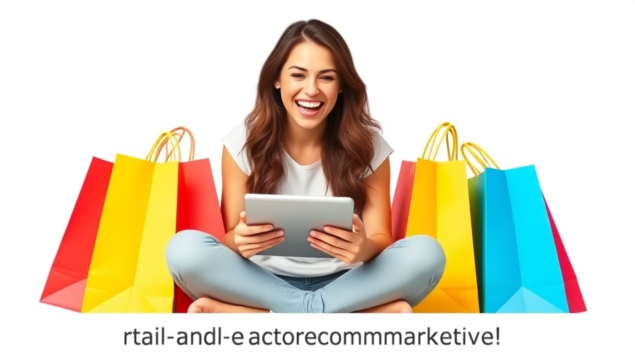 Influencer Marketing in Retail and E-Commerce: Woman with Shopping Bags and Tablet