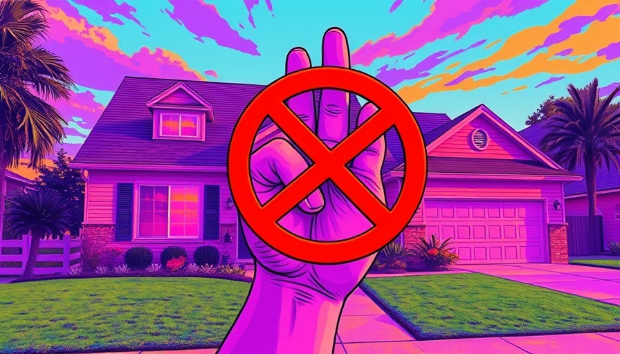 Zillow private listings policy abstract illustration, prohibition symbol over house