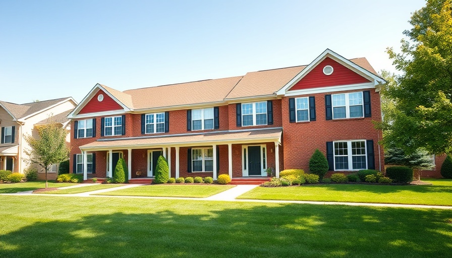 Suburban townhouse illustrating concepts of tariffs and rent stability.