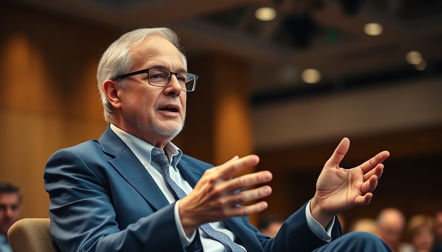 Man discussing Zillow Listings Policy at an event