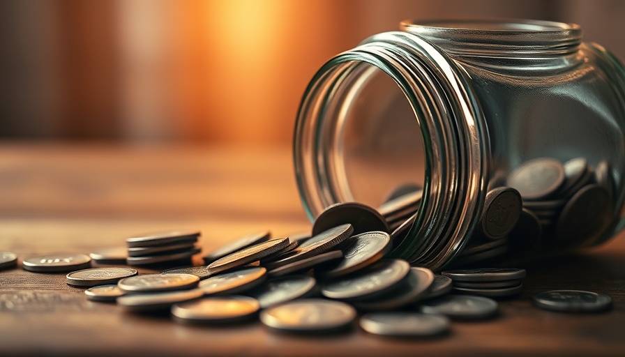 Glass jar spilling coins, symbolizing Place acquires Remine for $1.5 million.