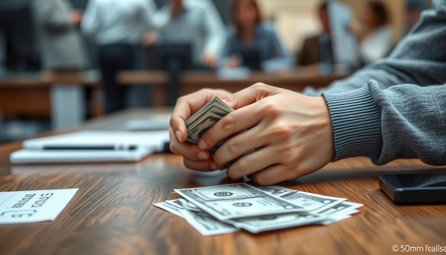 Hands counting cash at desk for Financial Independence Guide