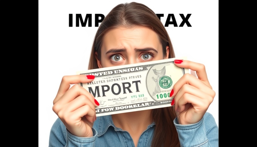 Import taxes and brand-influencer collaborations challenge - concerned woman.