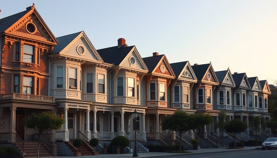 Iconic Victorian homes exemplifying fair housing in real estate.