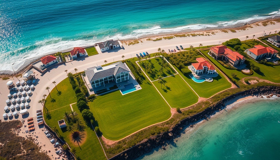 Aerial view of Naples luxury real estate record sale estates.