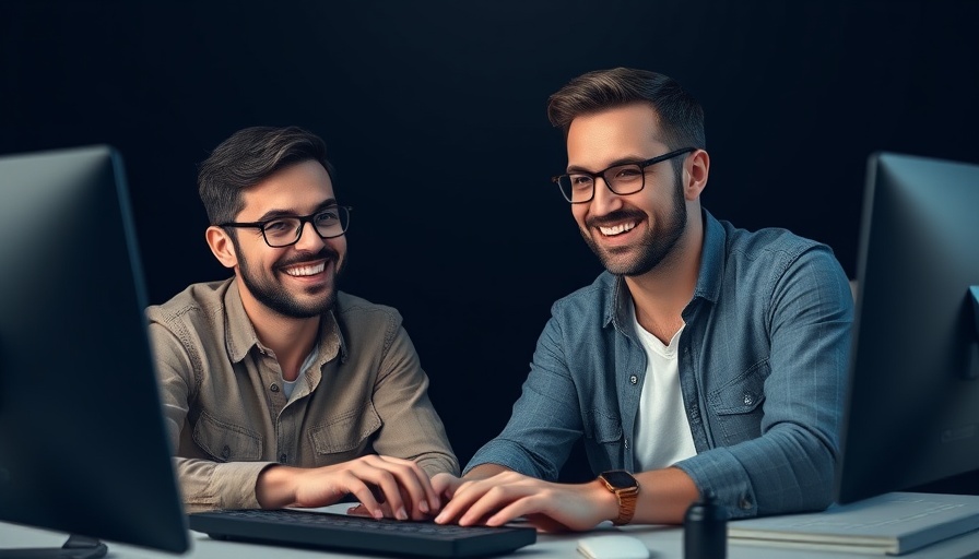 Tech-savvy duo discussing gaming entrepreneurship insights