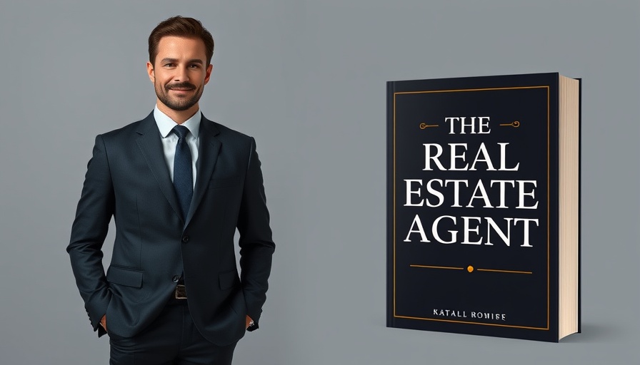 Rookie Real Estate Agent Success Guide book and professional businessman.