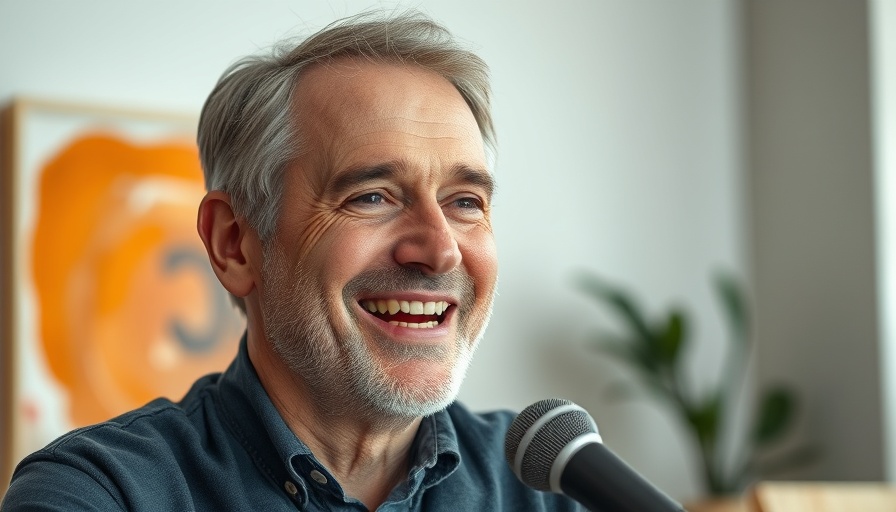 Man discussing Facebook Ads Attribution Settings in a home studio.