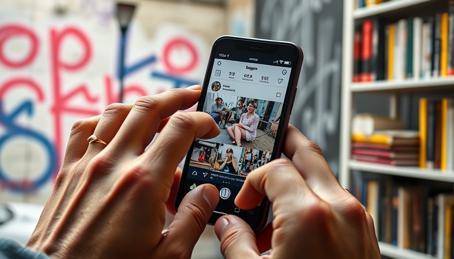 Instagram Close Friends Feature on smartphone in urban setting.